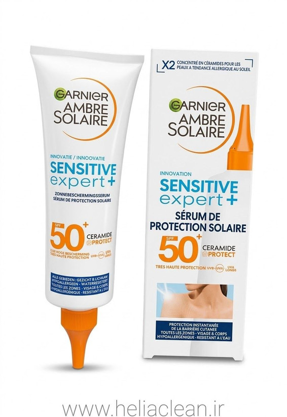 کرم ضد آفتاب گارنیر سری Ambre Solaire Sensitive Expert+ با SPF 50+