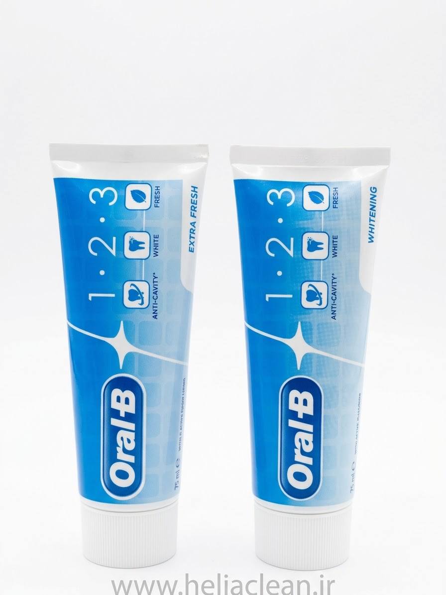 خمیردندان اورال‌ بی مدل Oral B ۱.۲.۳ حجم ۷۵ میلی‌لیتر