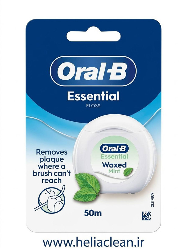 نخ دندان اورال بی مدل Essential Floss حاوی موم نعنا